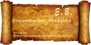 Enczenberger Brigitta névjegykártya